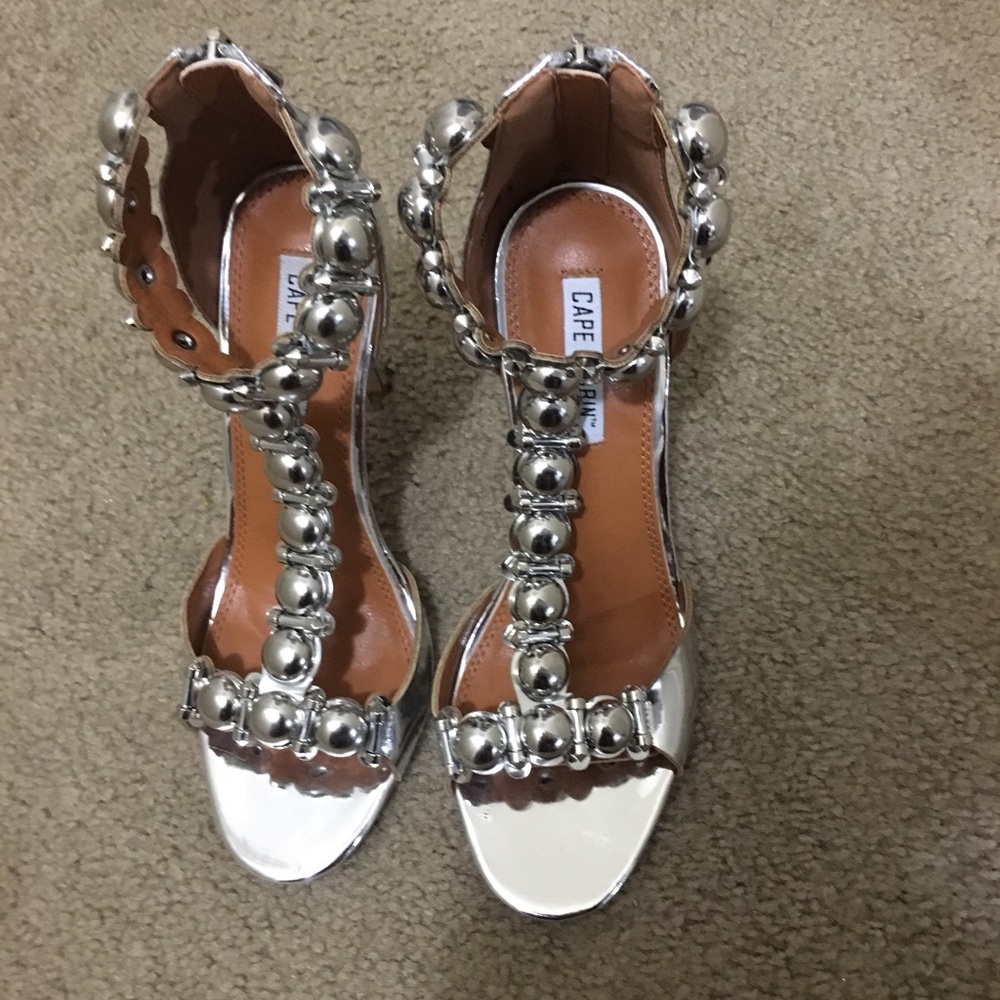 Silver heels